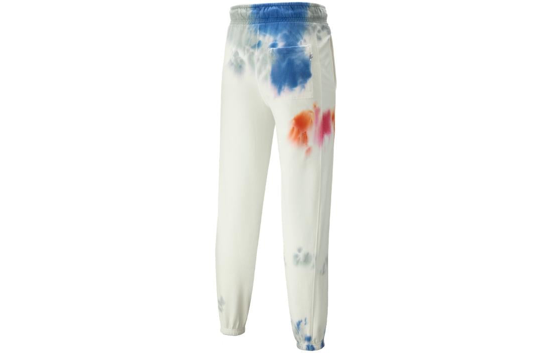 PUMA MMQ Tie Dye Sweatpants 'White' 539580-02