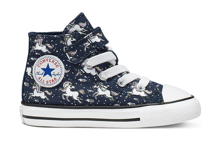 (PS) Converse Hook-and-Loop Chuck Taylor All Star High Top Blue 766203C