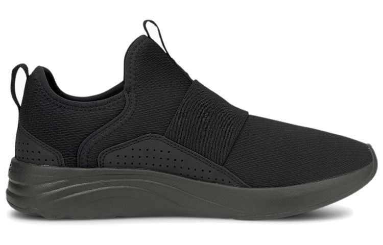 (WMNS) PUMA Softride Sophia Slip-On 'Black White' 195161-01