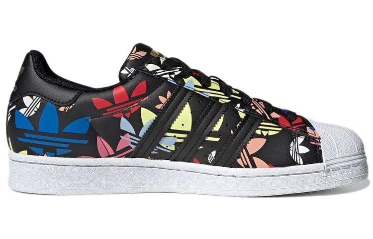 adidas originals Superstar 'Allover Trefoil - Black Multi' H00182