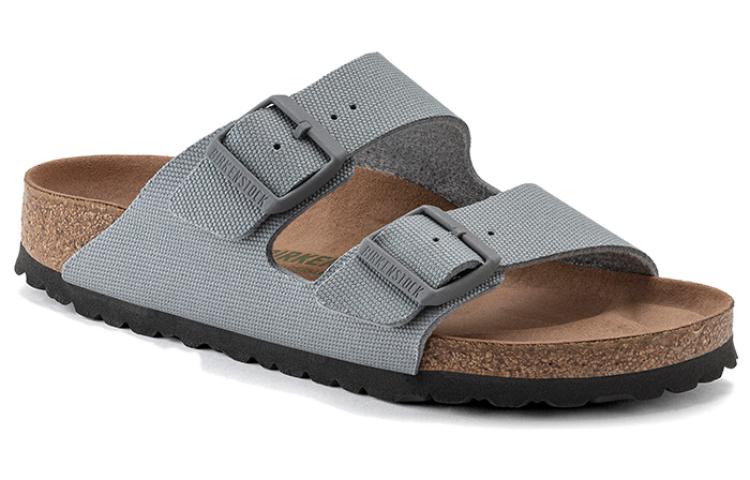 Birkenstock Arizona Vegan Men Textile 'Stone Coin' 1023015