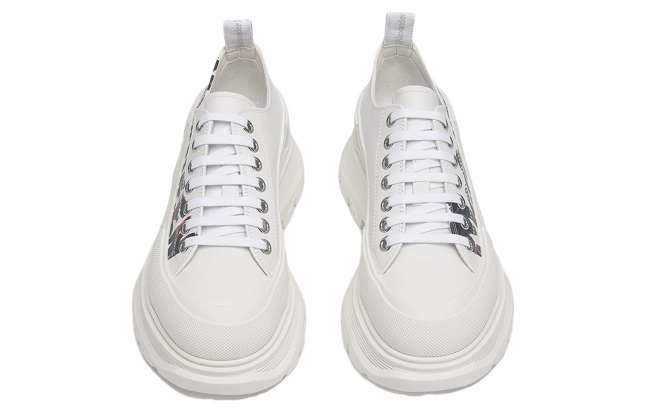 Alexander McQueen Tread Slick Lace-up Shoes 'White Multi' 711108WIATC9583