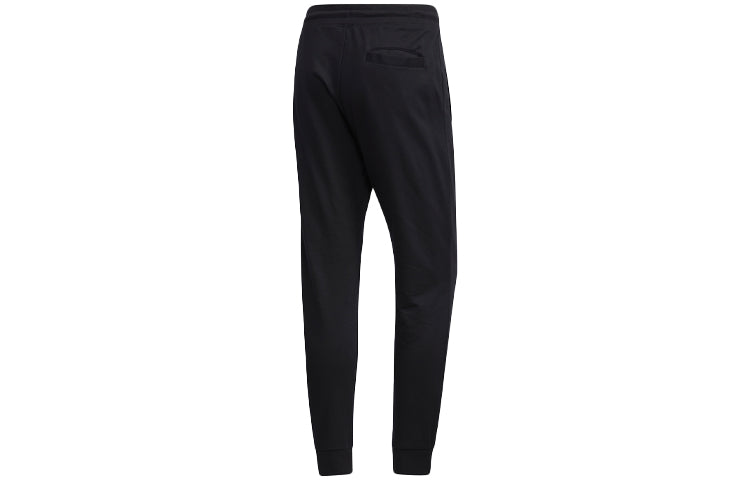 adidas neo Logo Pattern Bundle Feet Casual Sports Pants Black GJ8938