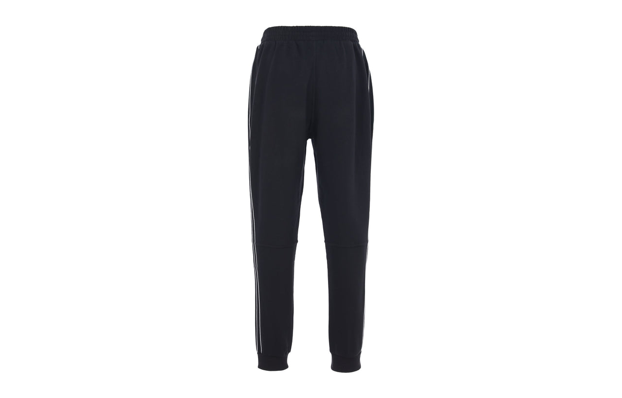 Men's adidas originals Logo Side Stripe Fleece Lined Stay Warm Bundle Feet Sports Pants/Trousers/Joggers Black H31288