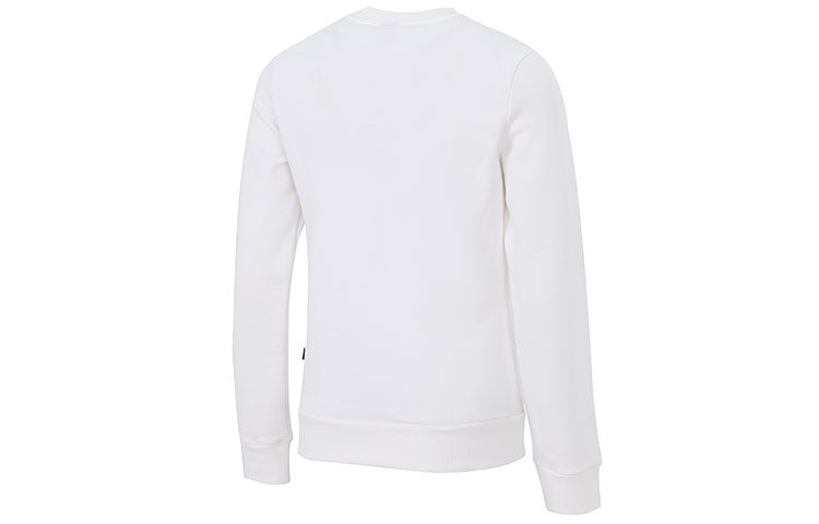 (WMNS) PUMA Essential Logo Fleece Crew Neck Sweater 'White' 847678-02