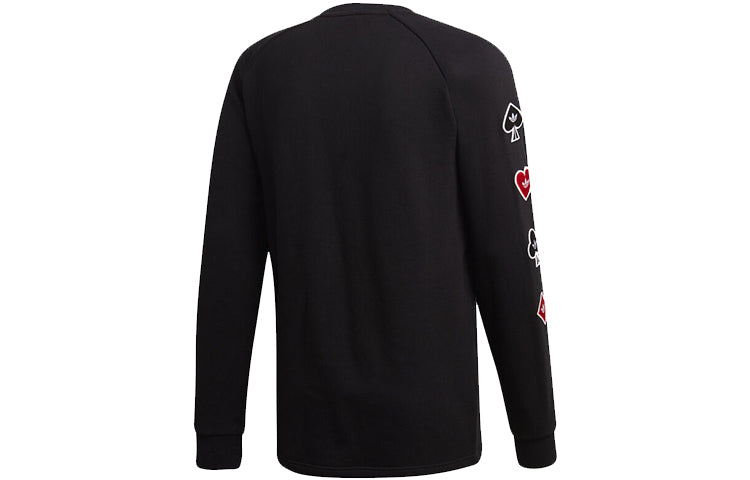 adidas originals Valentine's Card Sweatshirt For Men Black FH7884