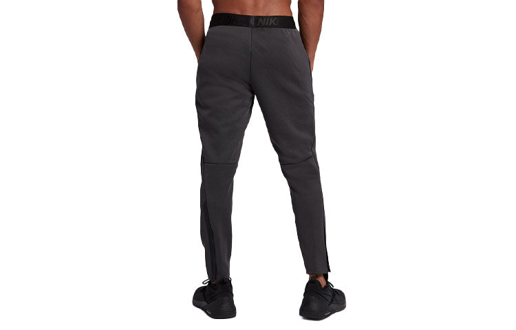 Nike Therma logo Casual Running Slim Fit Training Sports Long Pants Gray 932270-060