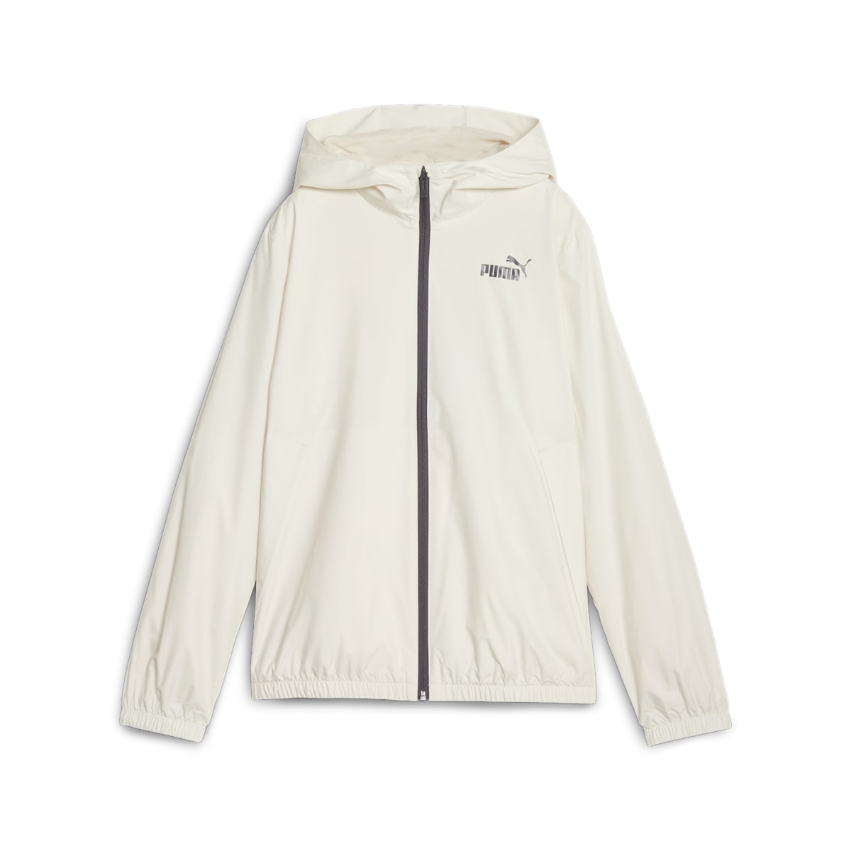 (WMNS) PUMA Essentials Solid Windbreaker Jacket 'White' 847494-87