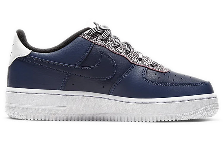 (GS) Nike Air Force 1 LV8 4 'Pebble Print - Midnight Navy' CN5715-400