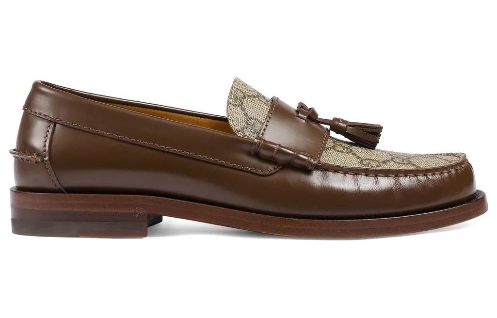 (WMNS) Gucci GG Supreme Canvas Loafers 'Tan Beige' 694866-17X30-2561