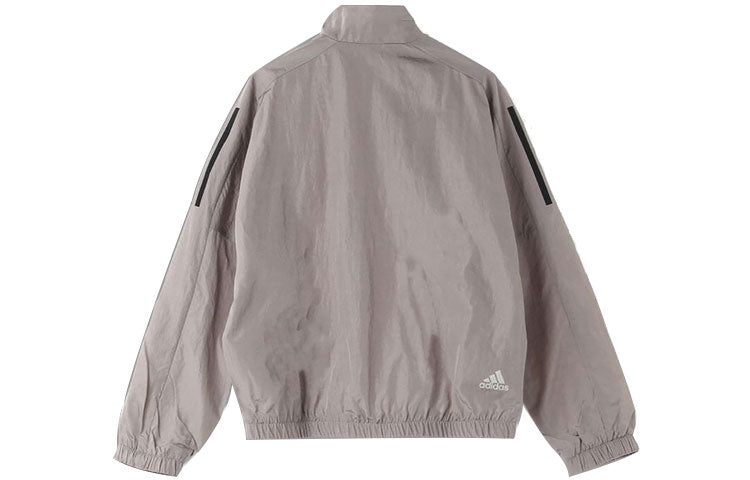 (WMNS) adidas Side Stripe Casual Sports Jacket Gray HF0000