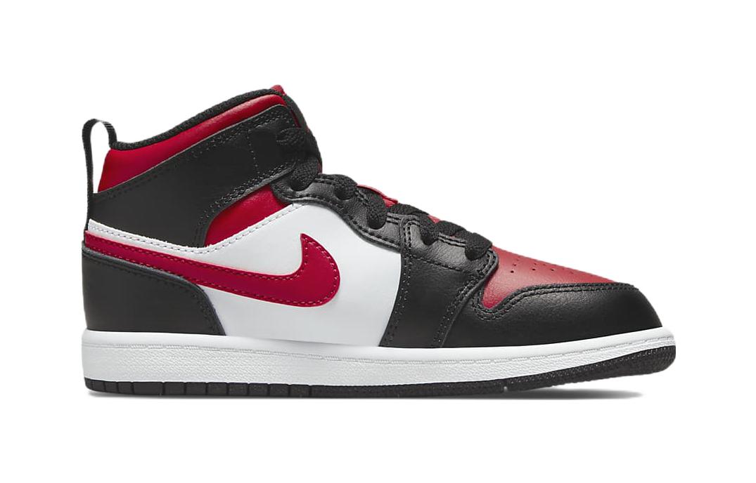 (PS) Air Jordan 1 Mid 'Black Fire Red' 640734-079