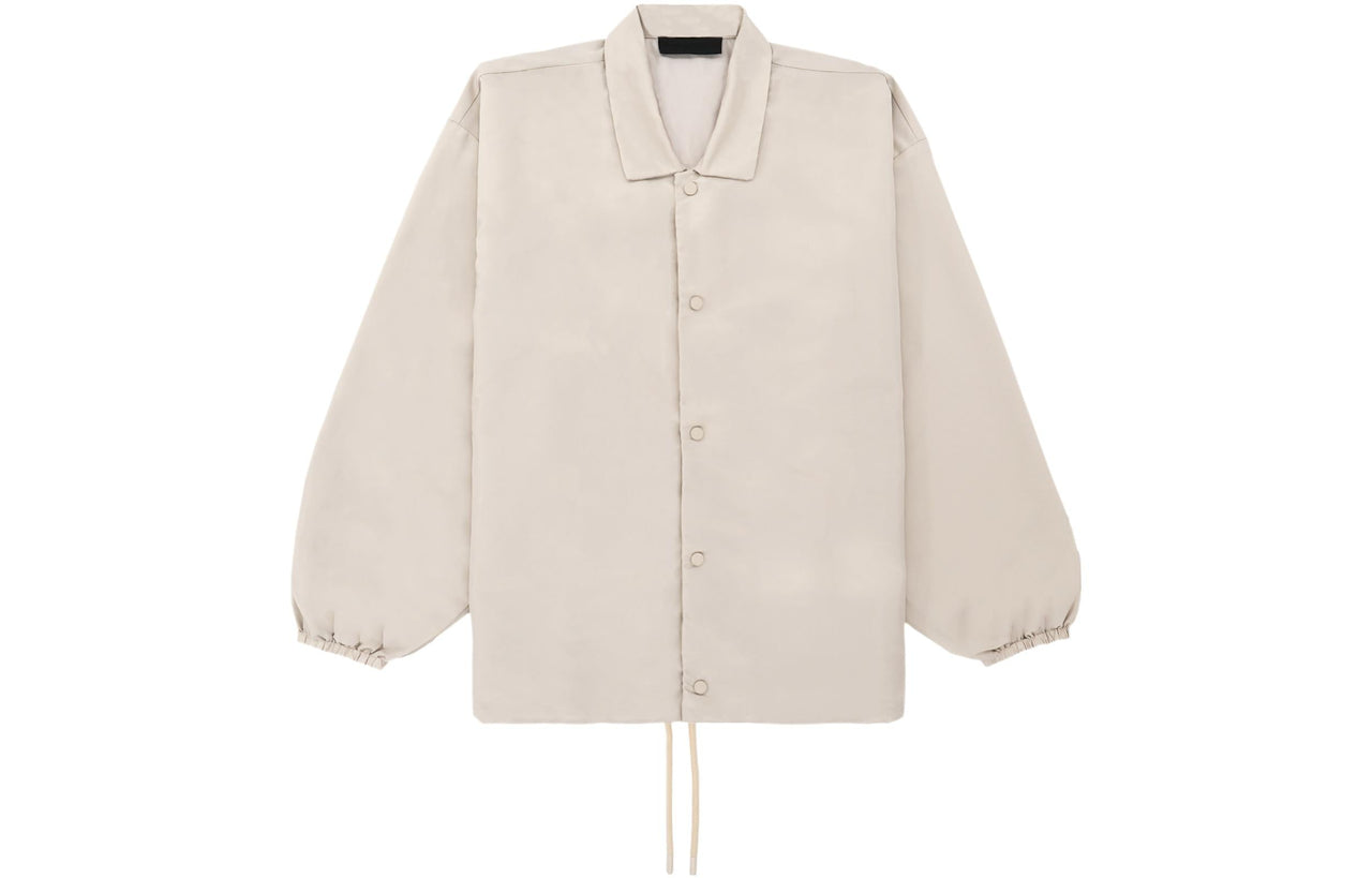 Fear of God Essentials FW23 Coaches Jacket 'Silver Cloud' 202BT232012F