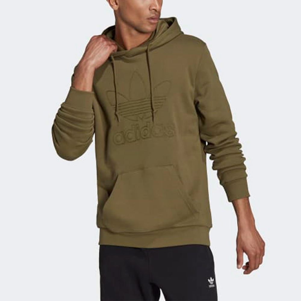 Men's adidas originals Solid Color Large Logo Sports Olive H13499