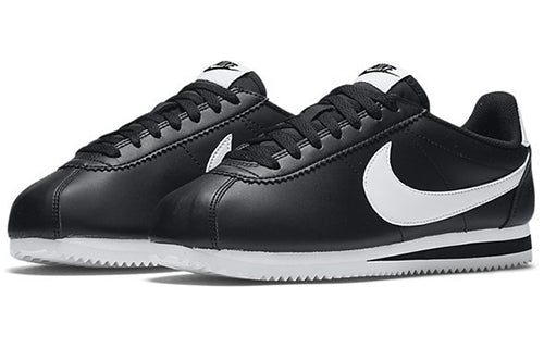 (WMNS) Nike Classic Cortez Leather 'Black White' 807471-010