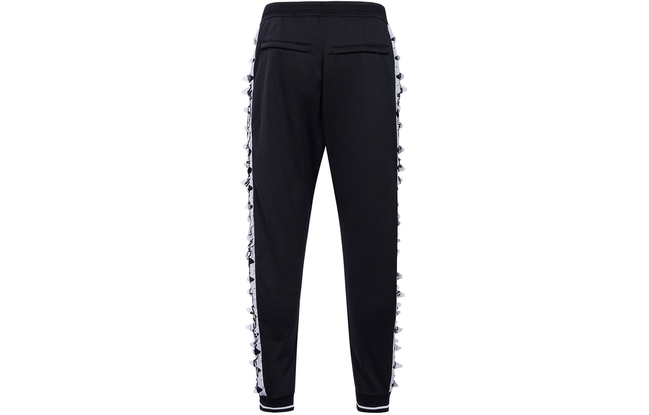 Men's Nike x ACRONYM Crossover Contrasting Colors Stripe Elastic Waistband Sports Pants/Trousers/Joggers Black CZ4676-010
