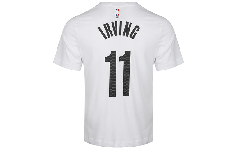 Nike Dri-FIT NBA 19-20 Brooklyn Nets 11 Irving Tee White BV8746-100