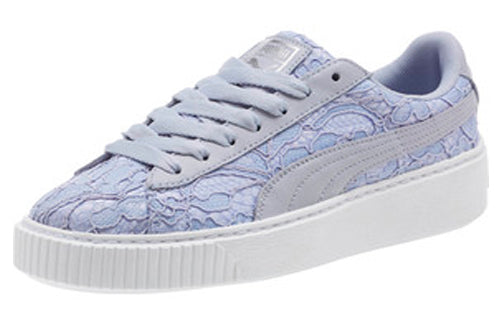 (WMNS) PUMA Basket Platform Fo Blue Lace Up 'Icelandic Blue' 364091-03