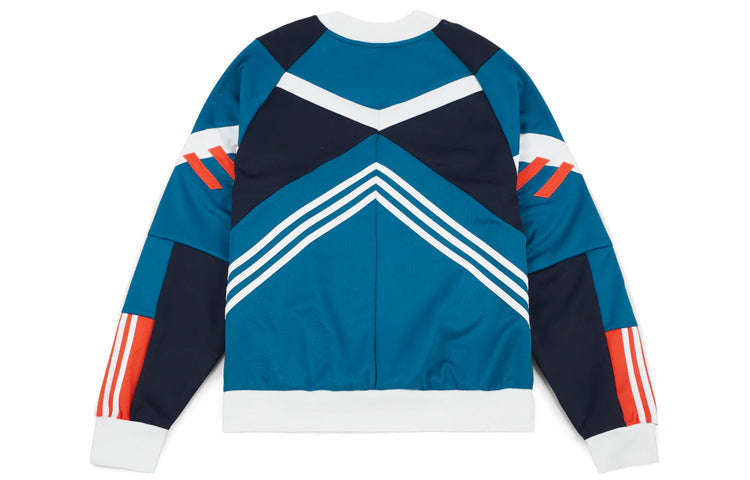 adidas originals Logo Printing Contrasting Colors Sports Loose Round Neck CE4851