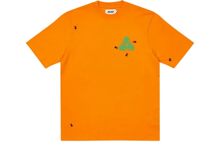 PALACE Fly TShirt Green Triangle Logo Short Sleeve Unisex Orange P20ES012