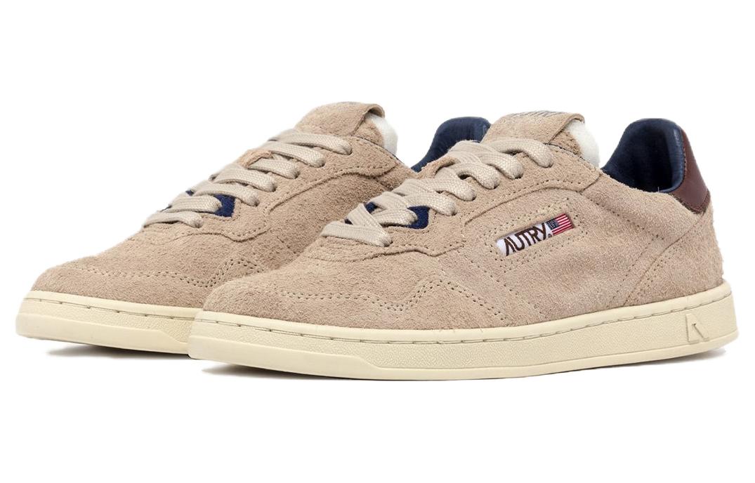 (WMNS) AUTRY New Flat Low Suede 'Ecru and Fudgesickle' FLLW-UL06