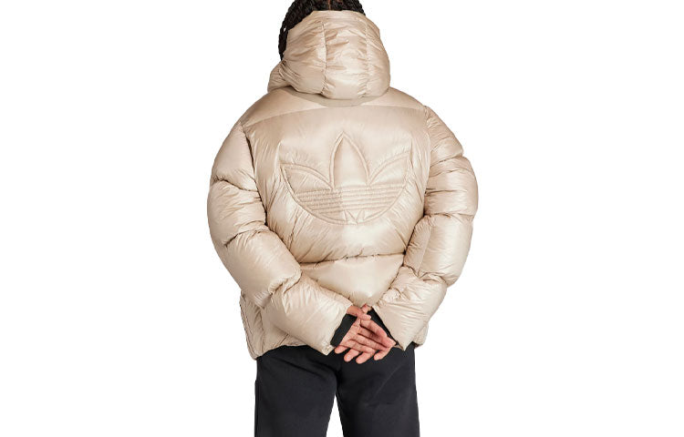 adidas Originals Heavy Weight Down Puffer Jacket 'Beige' IR7134