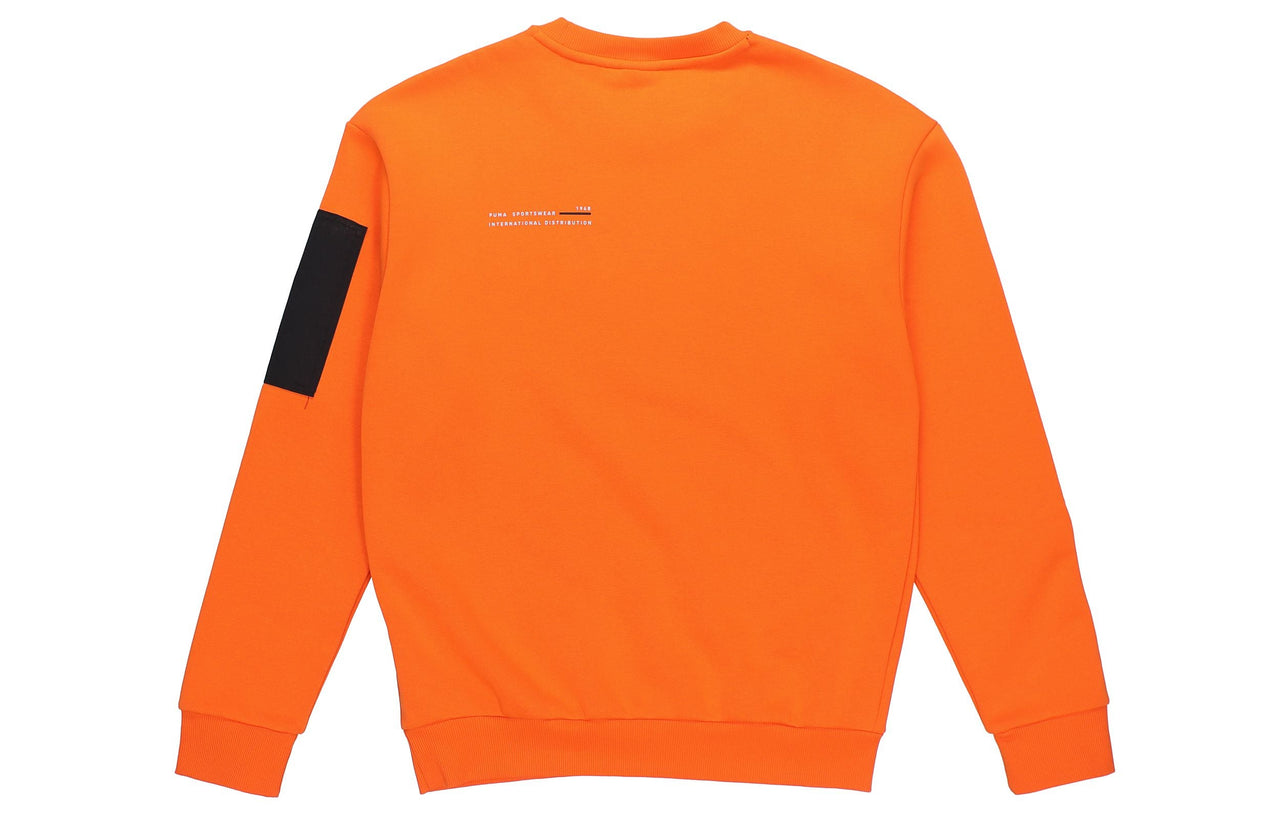 PUMA Casual Loose Round Neck Pullover Flame Orange 530291-23