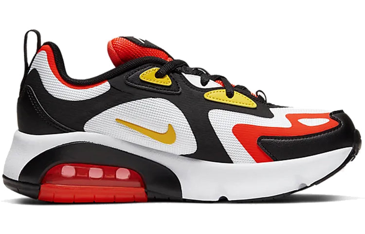 (GS) Nike Air Max 200 'Black Bright Crimson' AT5627-005