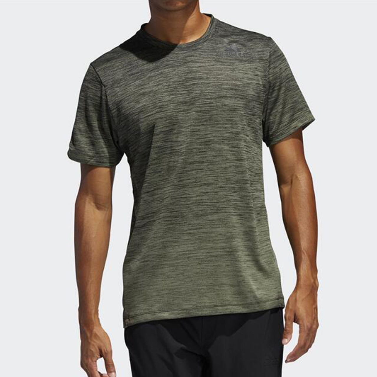 adidas Gradient Tee Training Sports Short Sleeve Olive Green FL4398