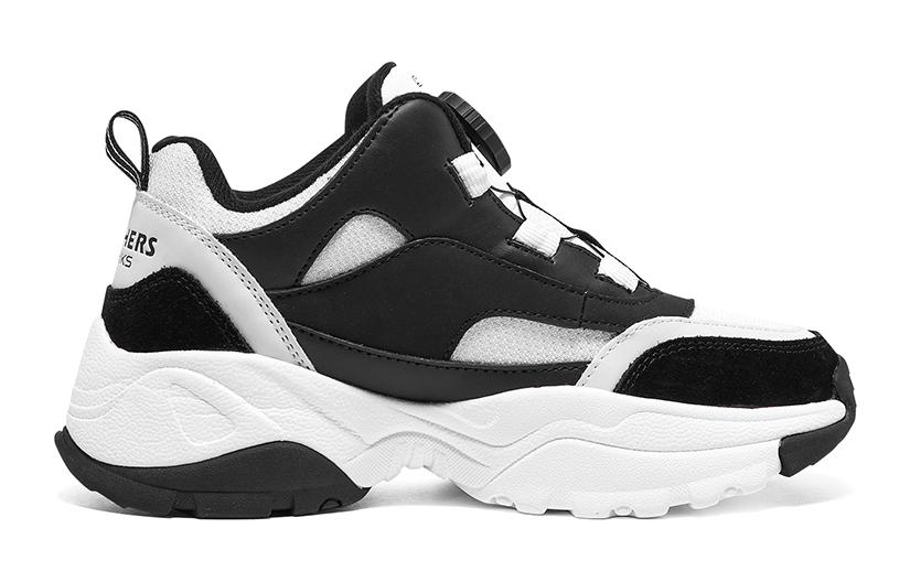 (GS) Skechers Kozmiks 'Black White' 302528L-BKW
