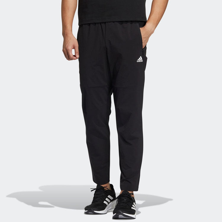 Men's adidas Fi Ent Wvpt Casual Breathable Solid Color Sports Pants/Trousers/Joggers Black HE9908