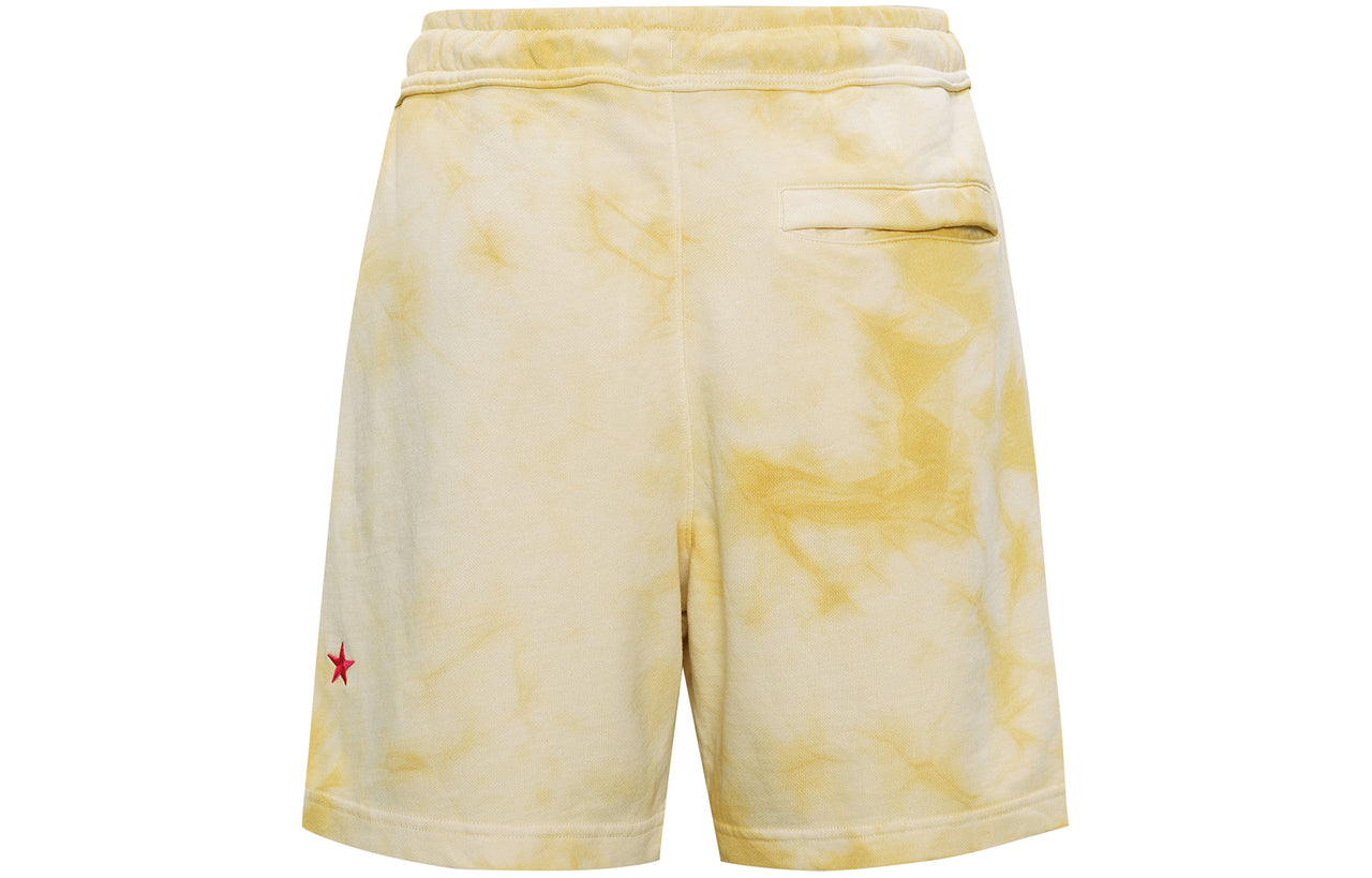 Nike SportswearFrench Terry Solid Color Logo Flowers Embroidered Casual Shorts Gold Color DM5017-777