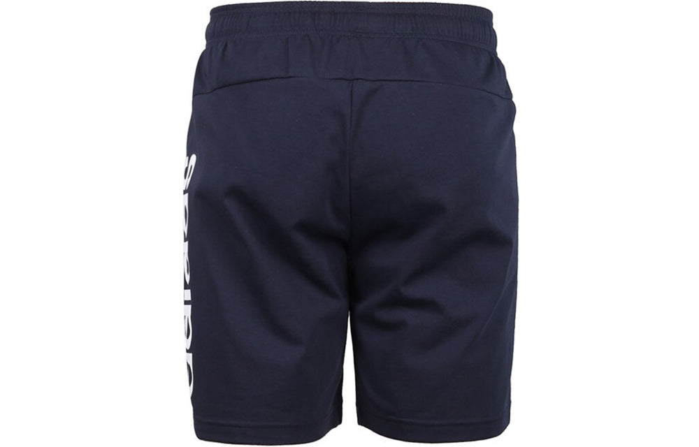 adidas E Lin Shrt Ft Logo Training Sports Shorts Blue DU0417