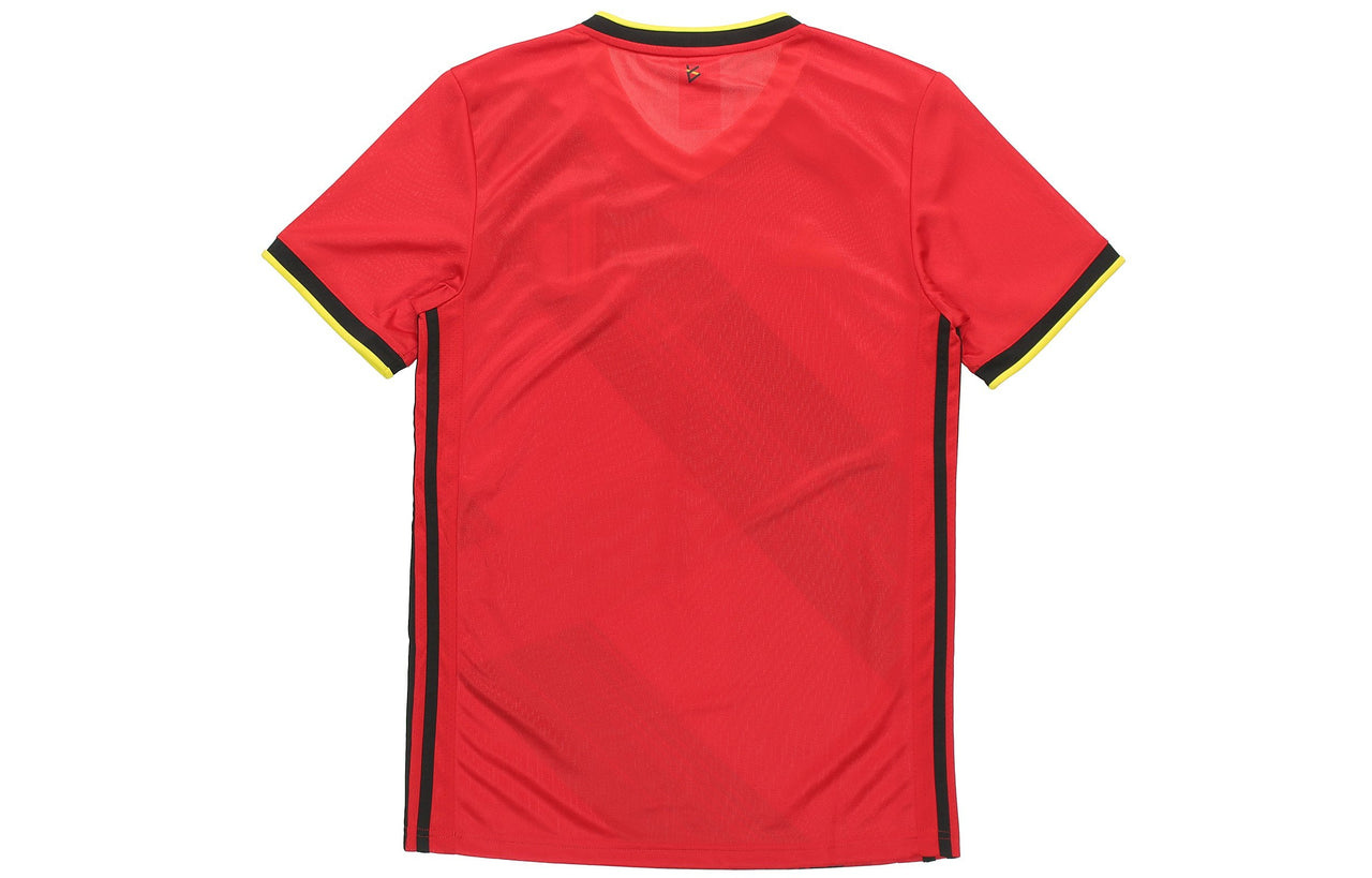 adidas Belgium National Team Home Fan Edition Sports Short Sleeve Jersey Red EJ8546