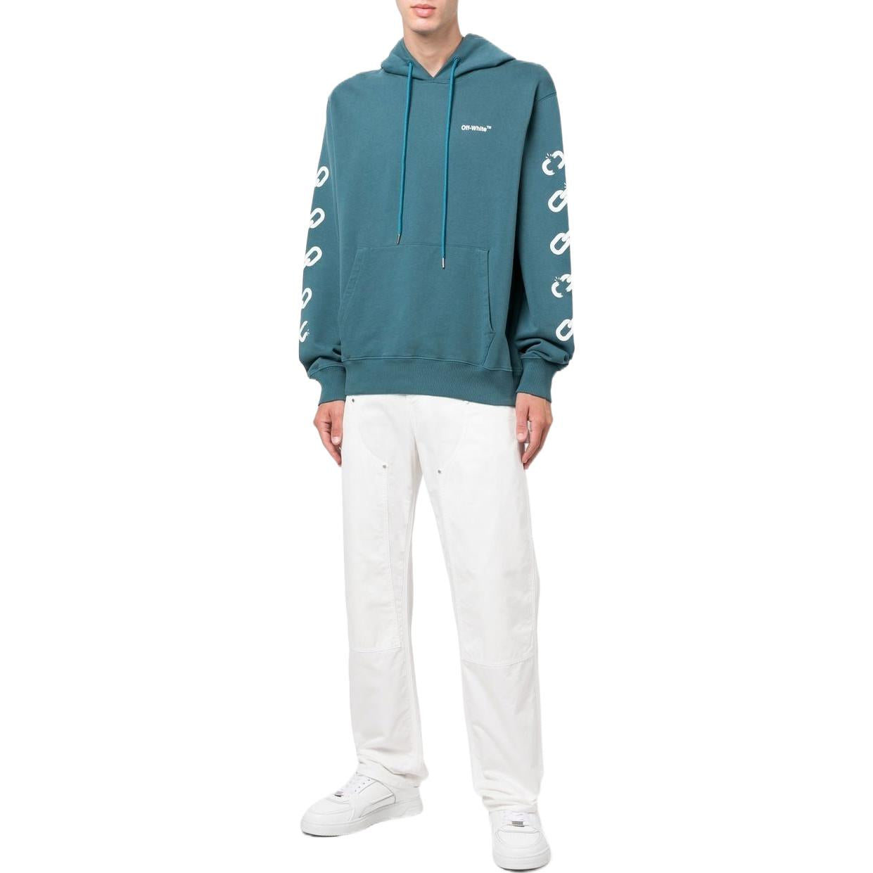 Men's Off-White SS22 Alphabet Printing Version Blue OMBB097F22FLE0105501