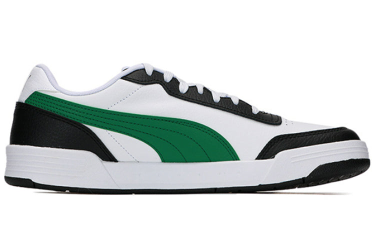 PUMA Caracal Wear-resistant Lightweight Low Tops Casual Skateboarding Shoes Unisex White Green 369863-30