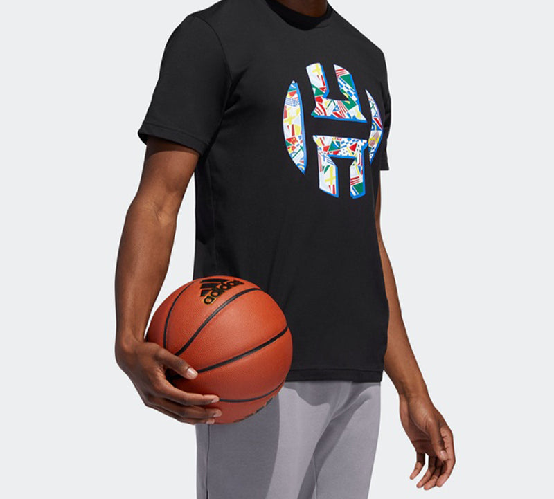 adidas BATW HRDN Logo Sports Basketball Short-sleeve Tee Men Black DX6934