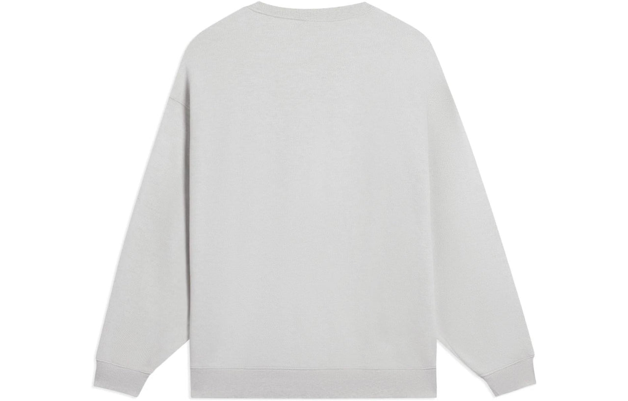 Li-Ning Embroidered Logo Sweatshirt 'Light Grey' AWDSC99-6