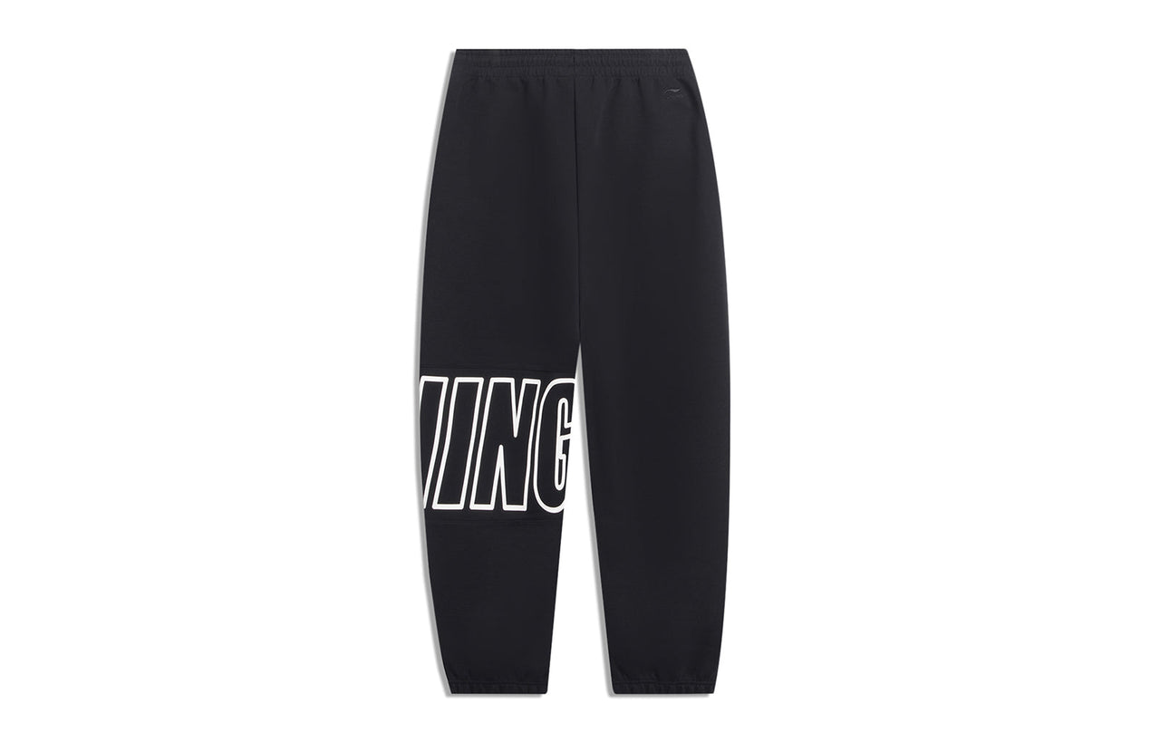 Li-Ning Anything Is Possible Graphic Joggers Sweatpants 'Black' AKLT533-2