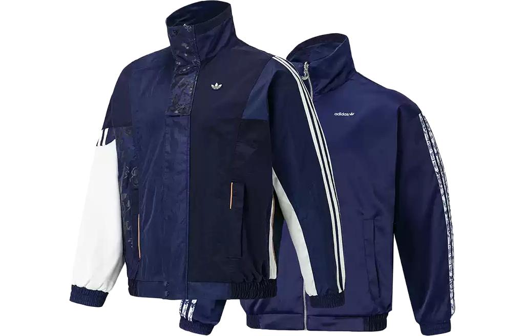 adidas originals Series Reversible Sports Jacket Couple Style Blue HH9962