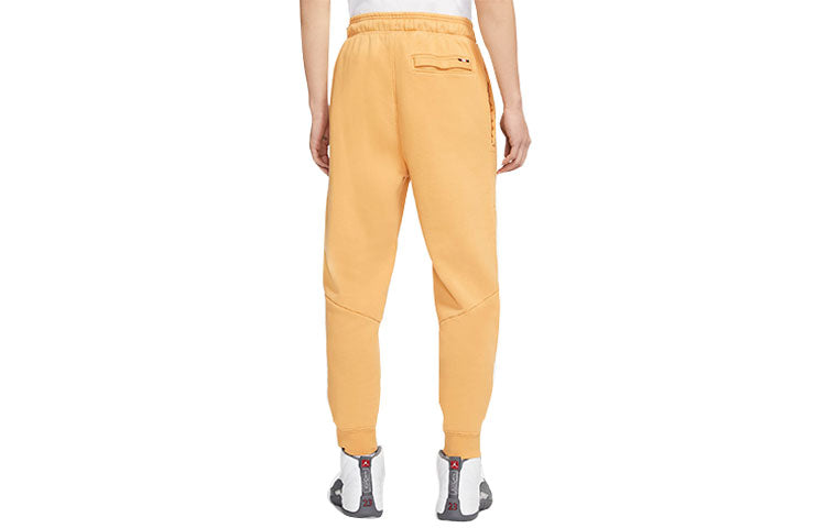 Air Jordan Flight MENS Casual Fleeced Sports Pants Yellow CK6471-217