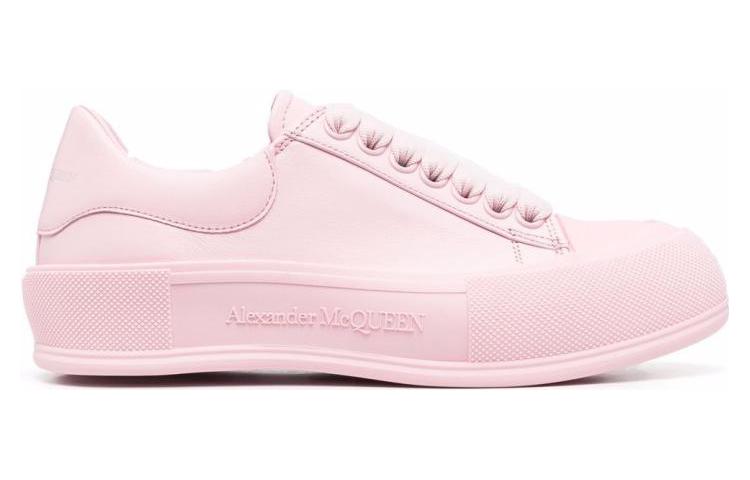 (WMNS) Alexander McQueen Deck Skate Plimsoll Shoes 'Pink' 697121WHVJT5816