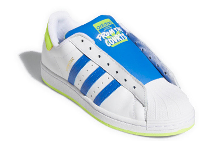 adidas Superstar Laceless 'White Blue Yellow' FV3020