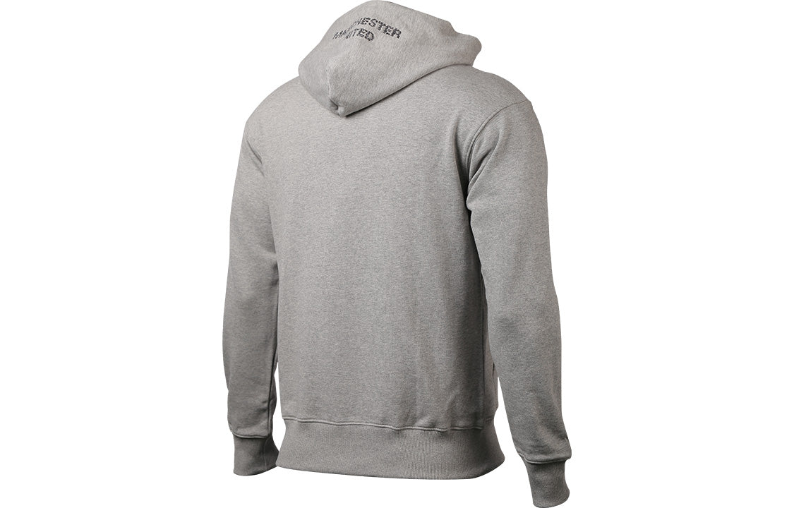 adidas 20-21 Season Manchester United Soccer/Football Training Athleisure Casual Sports hooded Pullover Gray FR3869