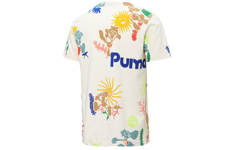 PUMA Adventure Planet All Over Print Tee 'White' 533487-65