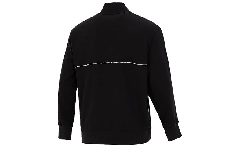 PUMA Running Training Breathable Sports Stand Collar Logo Jacket Black 531706-51
