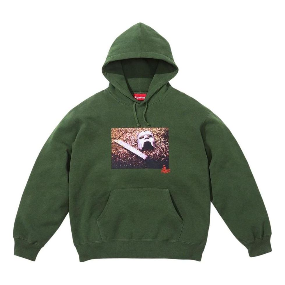 Supreme x MF Doom FW23 Week3 MF Hoodie 'Olivegreen' SUP-FW23-078