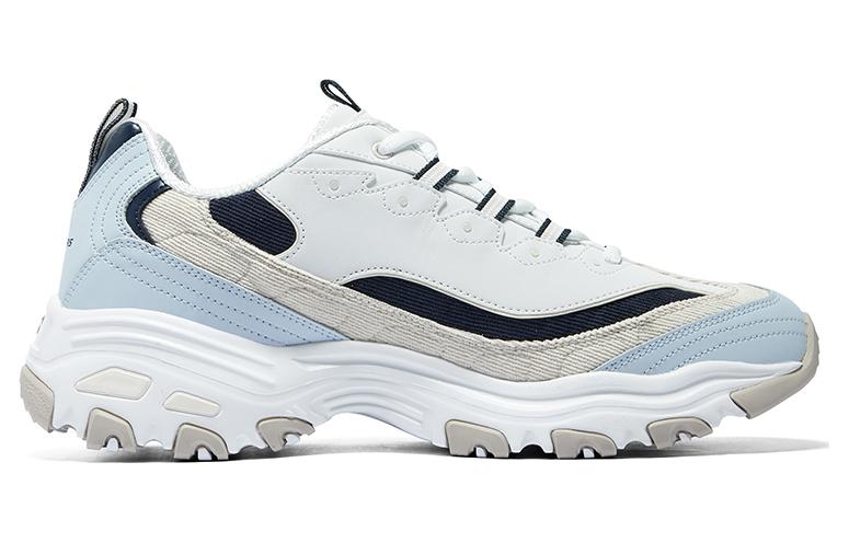 Skechers D'Lites Varsity Spirit Sneaker 'White Beige Blue' 894282-NTNV
