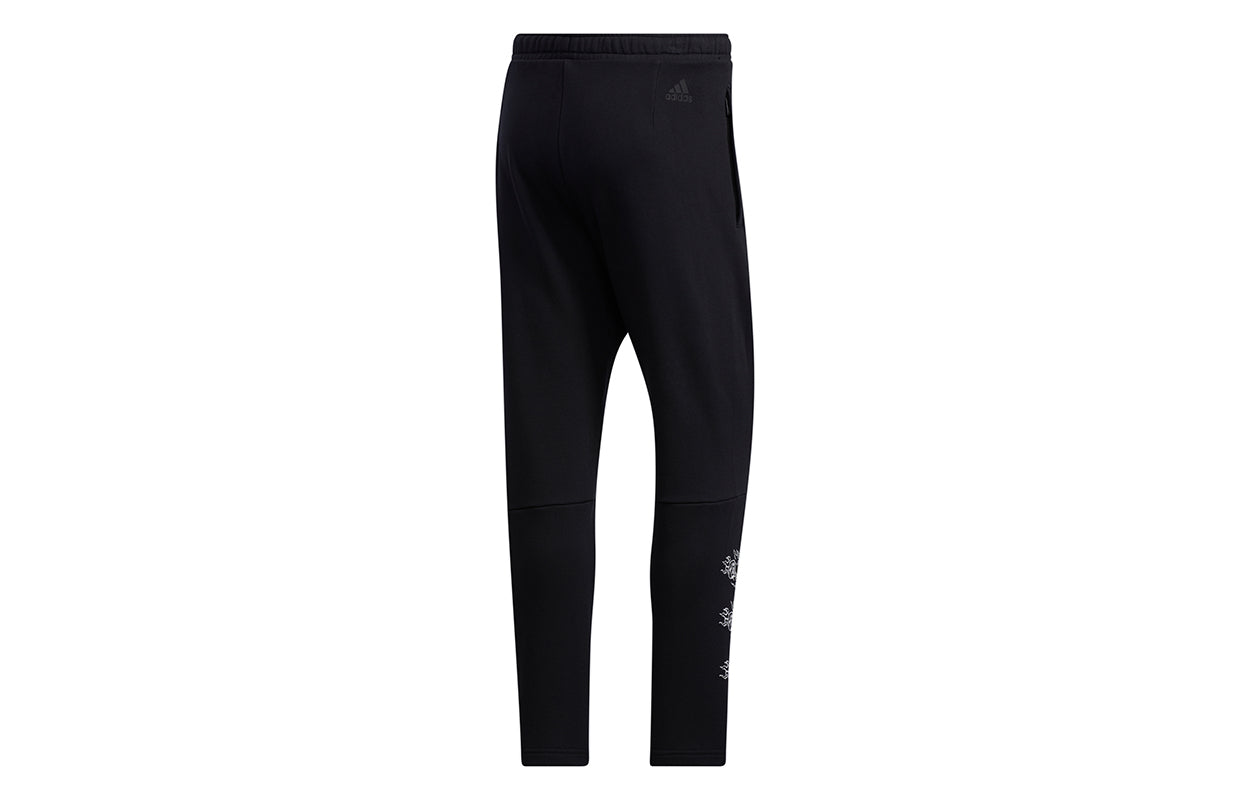 adidas Ub Pnt Wv Deco logo Printing Training Running Casual Sports Pants Black GM4428