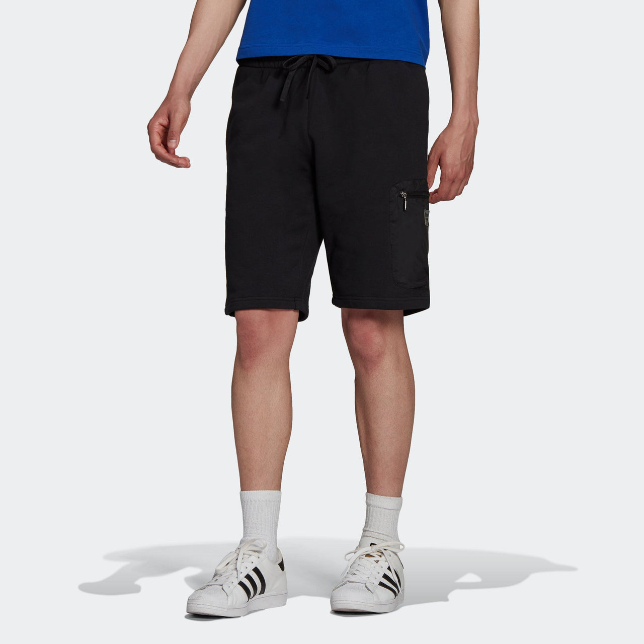 adidas originals Tactical Short Metallic Zipper Cargo Pocket Sports Shorts Black H36246